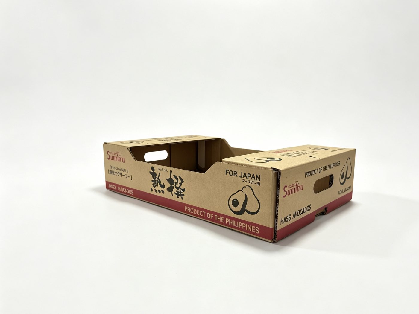 Kraft avocado carton for Japan market