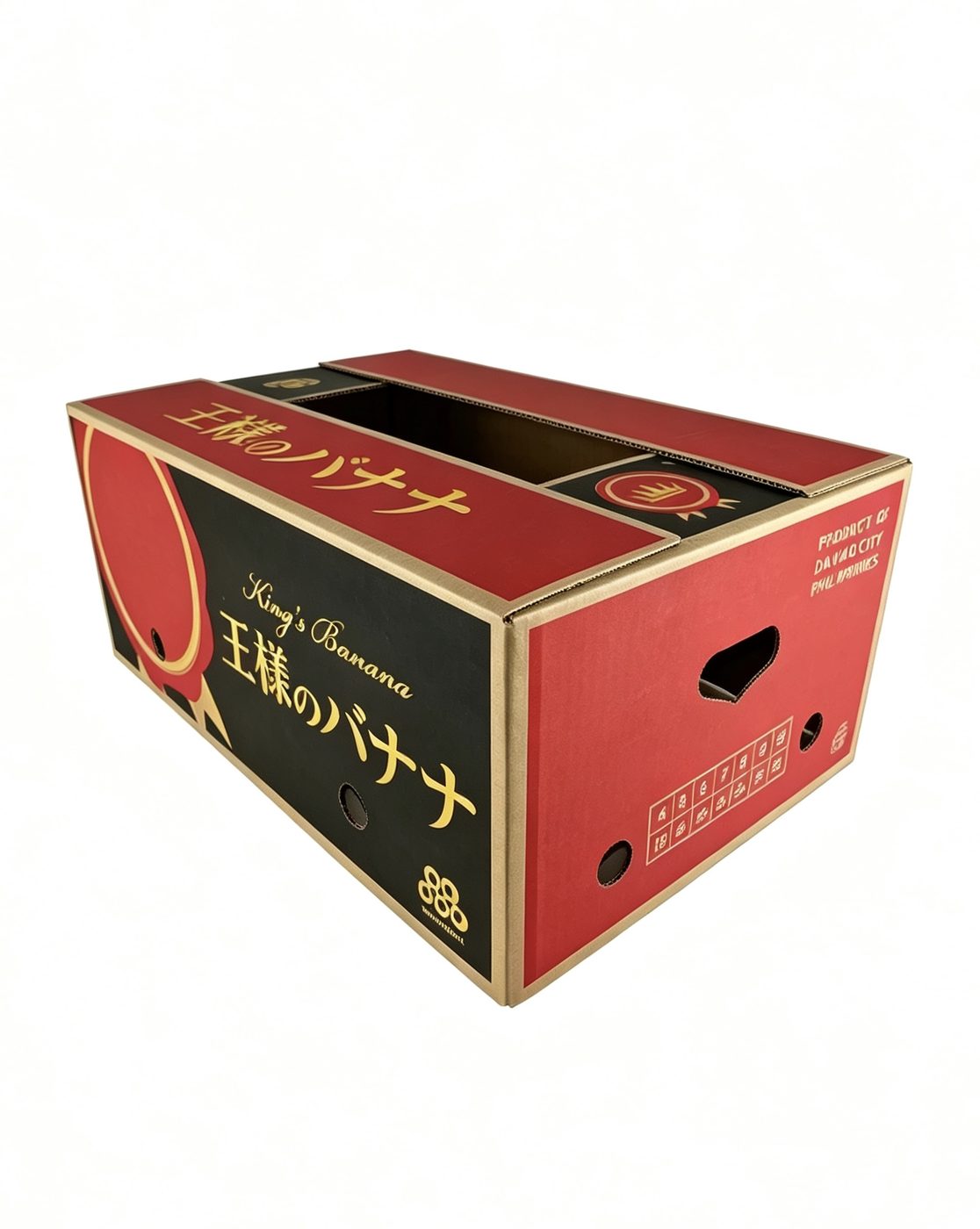 Red king banana carton for Japan