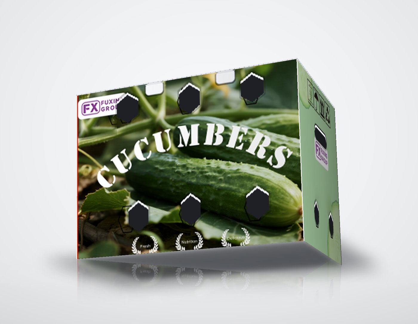 PP corrugated box for cucumbers